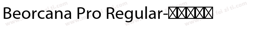 Beorcana Pro Regular字体转换